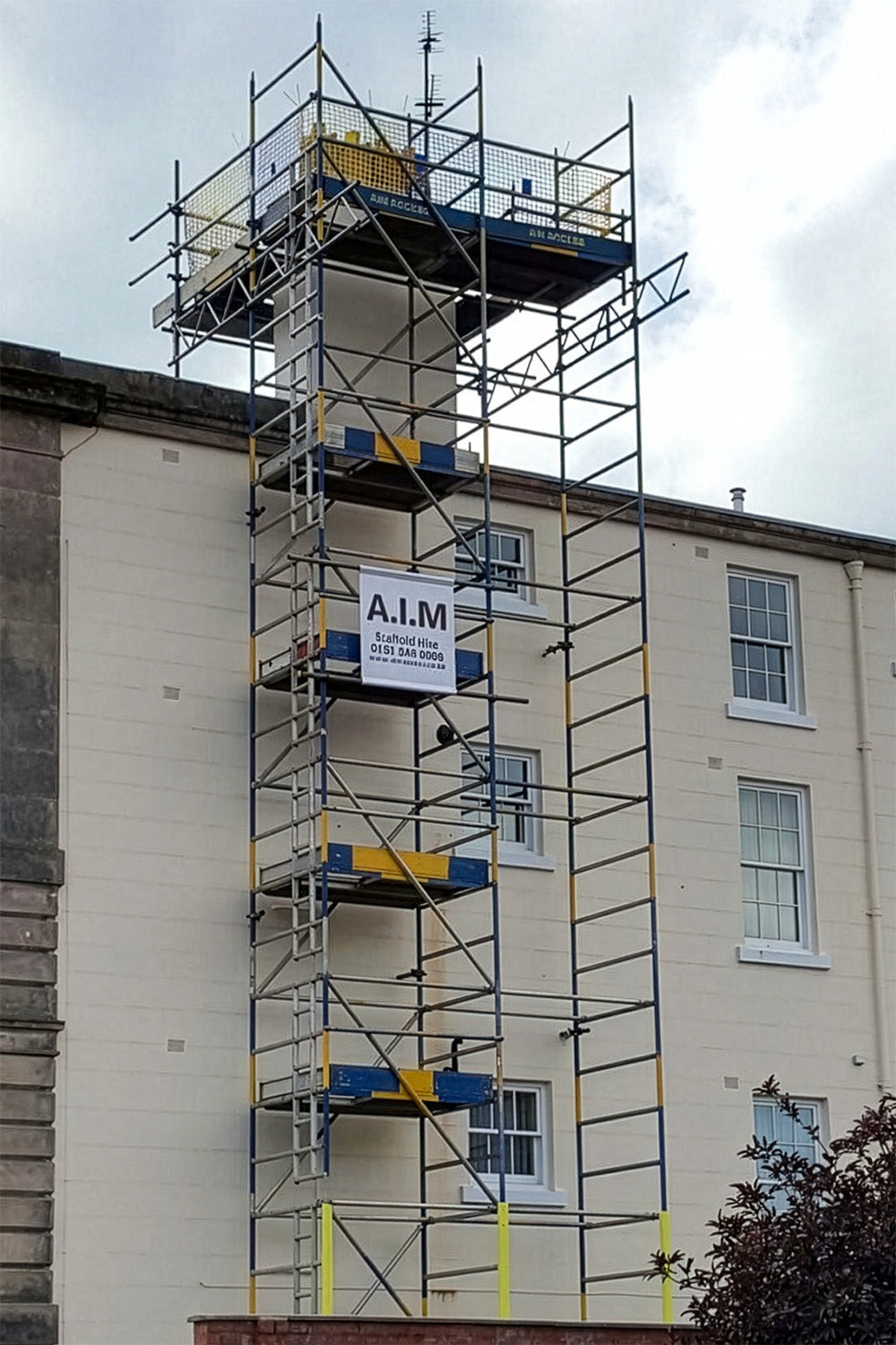 An Alto HD linked tower surrounding a chimney stack