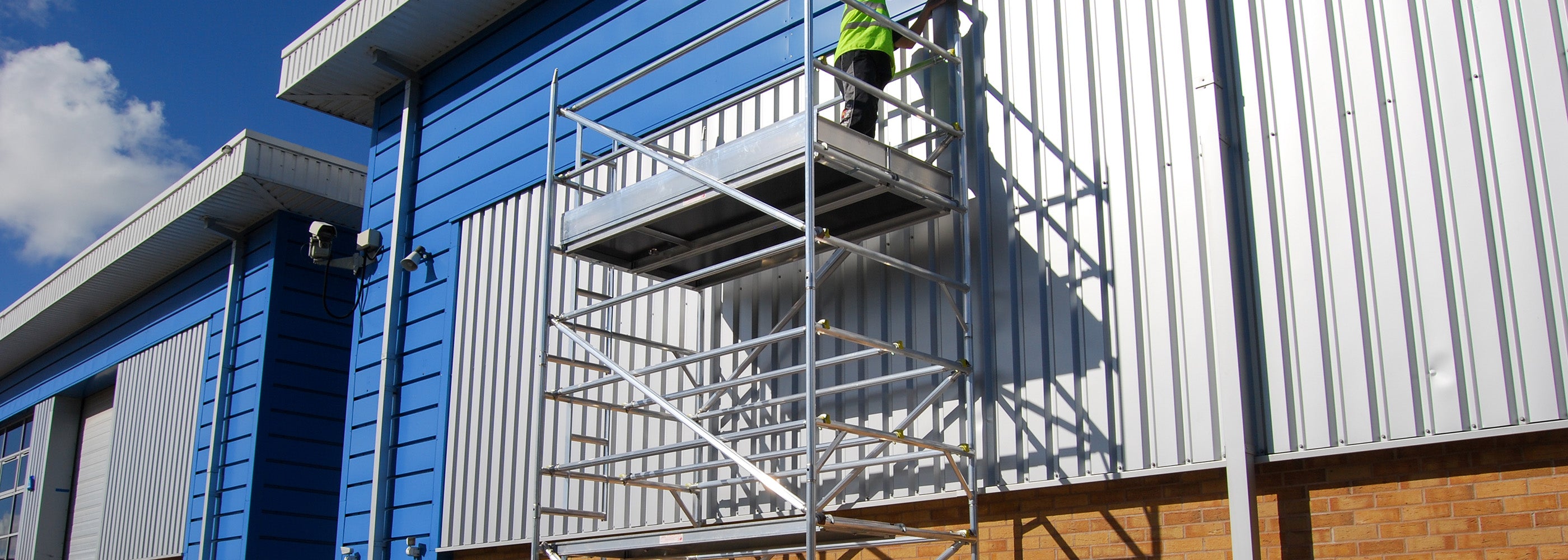 A double width Alto MD Tower built against a factory unit.