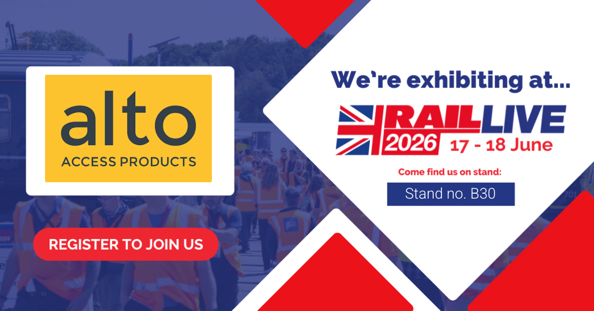 Rail Live Banner with Alto Access logo & register button