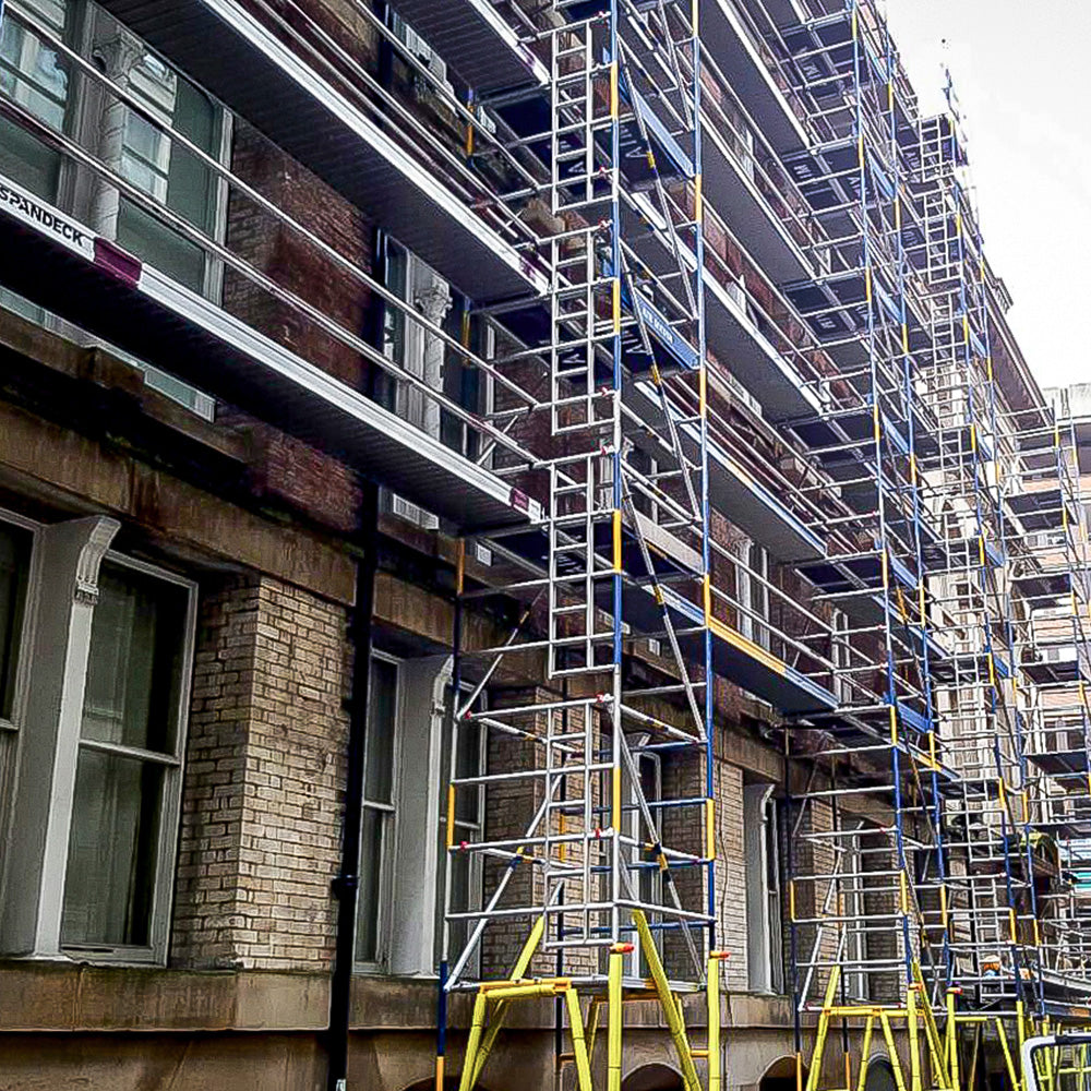 A photo showing the Alto HD tower system used in a multi-level linked run