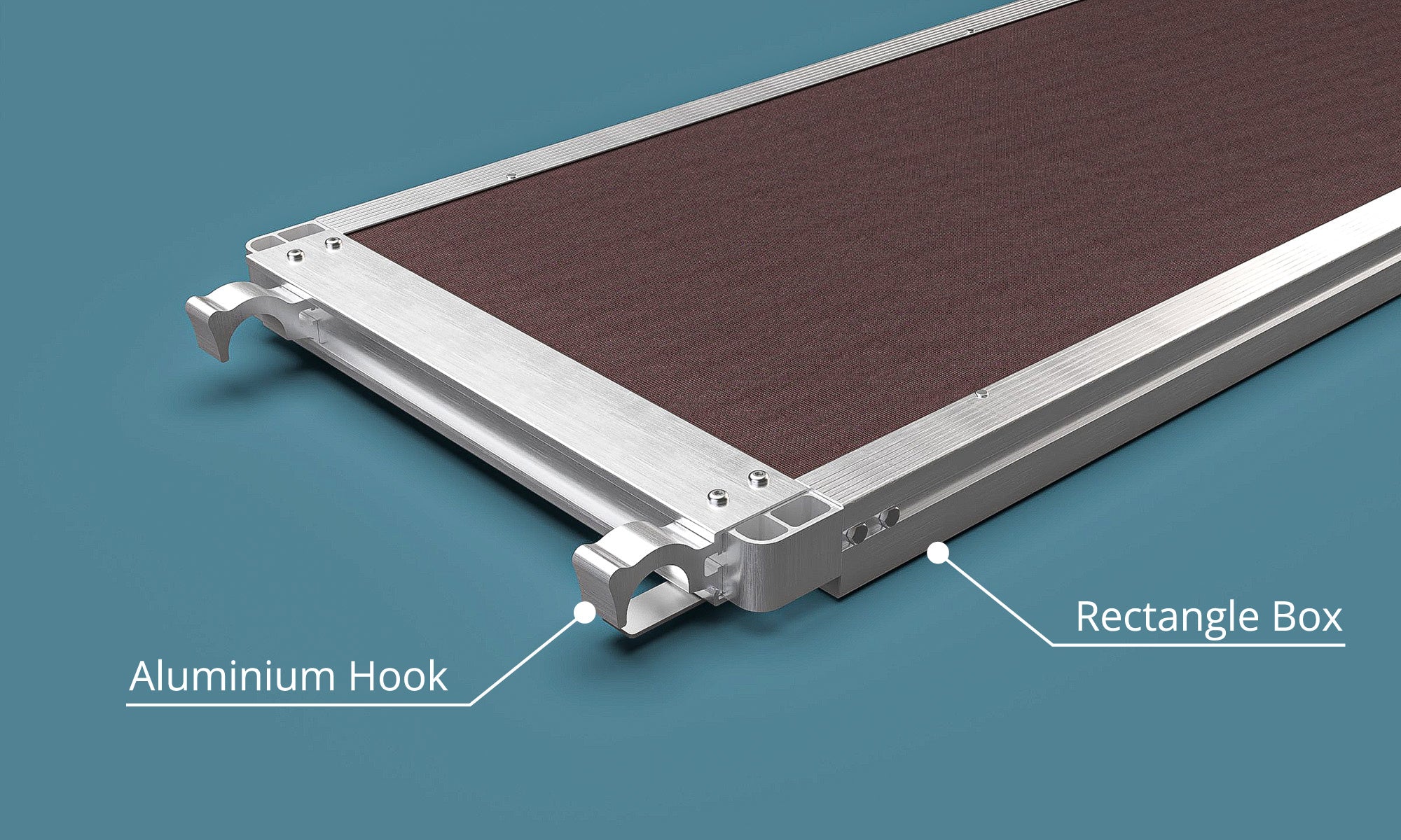 An image of an Alto Heavy Duty platform with notes on it showing the platforms distinctive features.