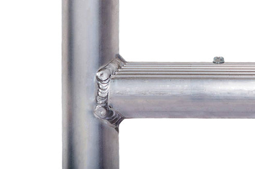 A close up image of the Alto HD tower frame welding