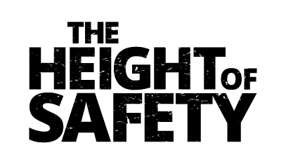 Text 'The Height of Safety' in black on a white background