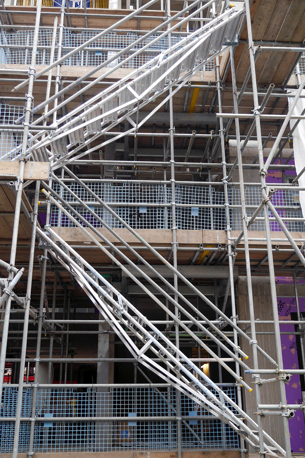 New home under construction with  Alto Universal Stairs used for access.