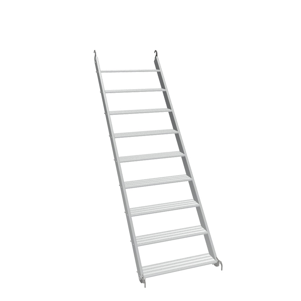 A 3D model of the 2m ALTO Cup System stair unit.