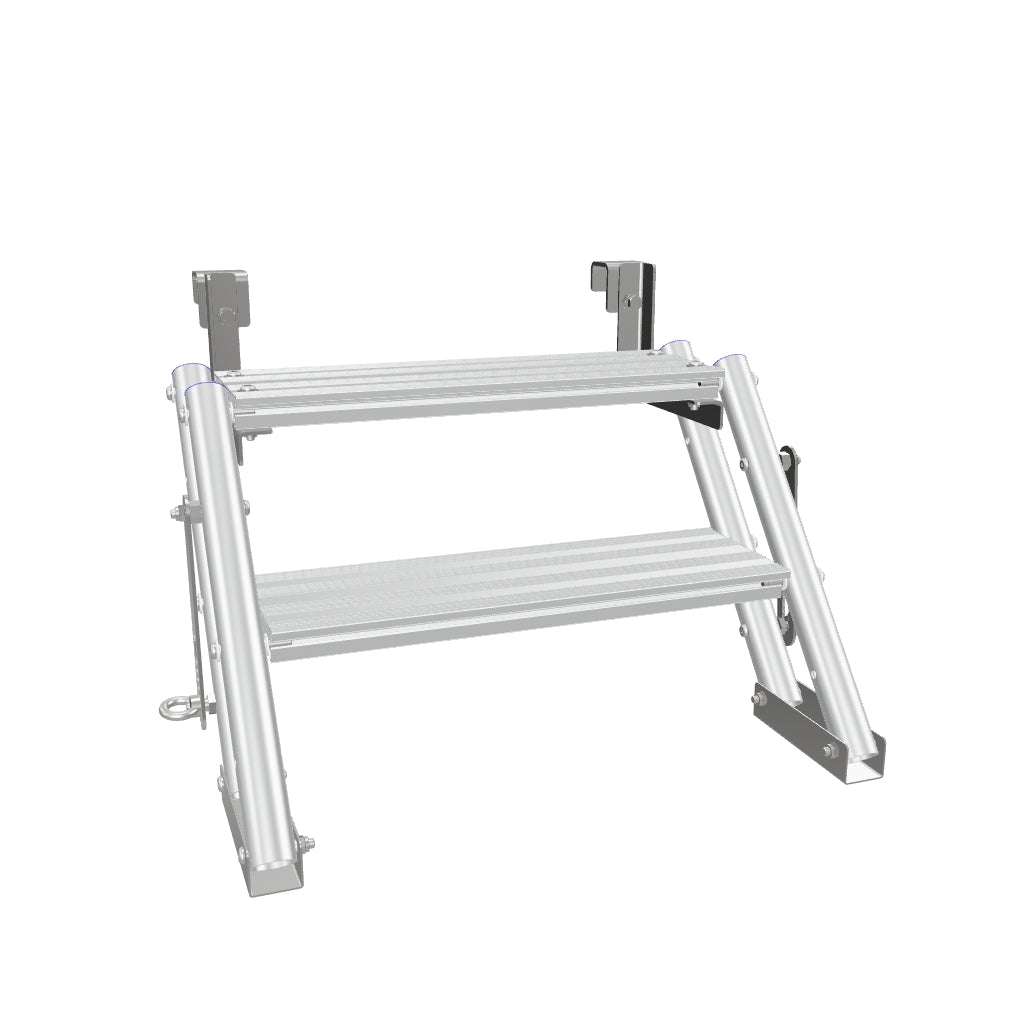 A 3D model of a 0.5m ALTO Universal Stair Unit with the flat slab fixing option.