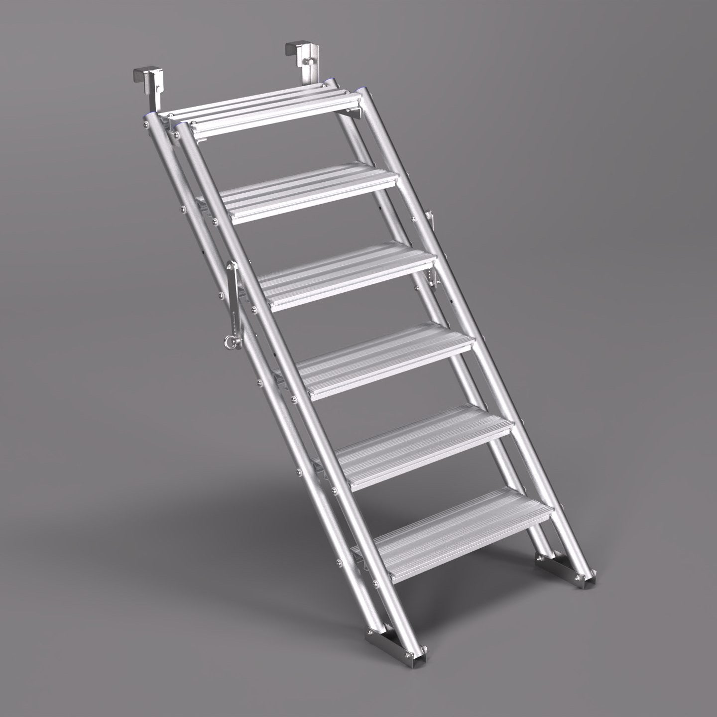 An image of a 1.5m ALTO Universal Stair Unit with the scaffold tube hook option.